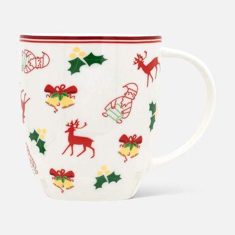 Изображение товара Кружка Magic of christmas новогодняя, фарфор, 370 мл, золотая, 1 шт.