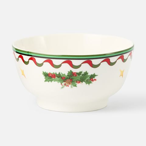 Изображение товара Салатница Ёлка с подарками новогодняя, фарфор, 14 см, 1 шт.