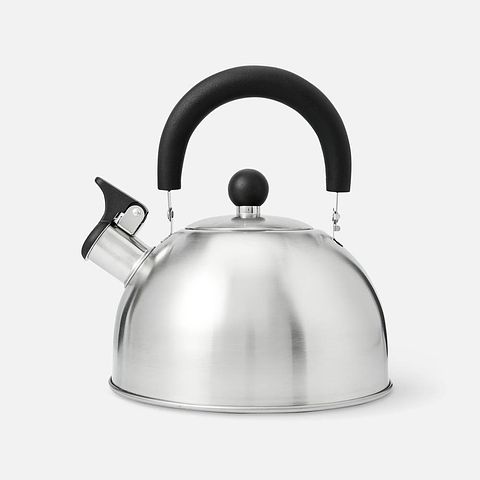 Изображение товара Чайник для плиты Mallony, со свистком, серебристый, 2,3 л