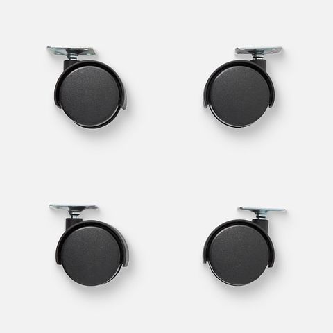 Изображение товара Комплект колёсных опор Lemax Prof, 4 шт., без стопора, площадка, 50 мм