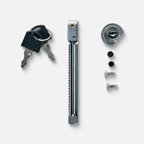 Изображение товара Замок мебельный Lemax Prof накладной для раздвижных стеклянных дверей, хром, Z01-120, 1 шт.