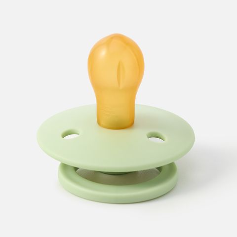 Изображение товара Соска-пустышка Happy Baby, латексная, вишня, для детей с рождения, 6-18 мес, зелёная, 1 шт.