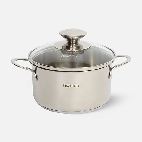 Изображение товара Кастрюля Fissman Bambino, серебристая, 1,1 л
