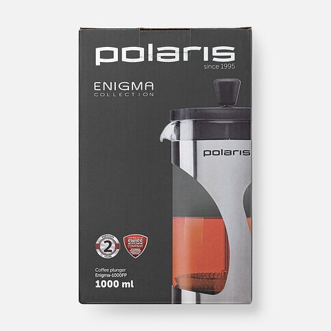 Изображение товара Френч-пресс Polaris Enigma, чёрный, 1 л