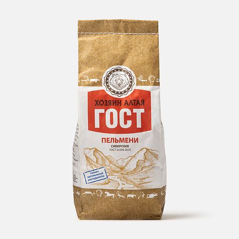 Изображение товара Пельмени Хозяин Алтая, Сибирские, 800 г