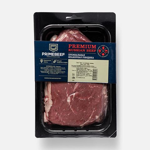 Изображение товара Стейк Ранчо Праймбиф, из мраморной говядины, охлаждённый, 400 г