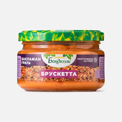 Изображение товара Брускетта Бондюэль, баклажан гриль, 260 г