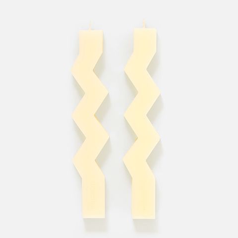 Изображение товара Декоративная свеча, ассиметричная, белая