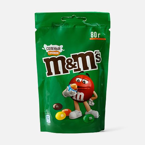 Изображение товара Солёное драже M&M's, с арахисом, 80 г