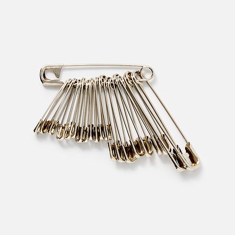 Изображение товара Английские булавки Pony, цвет никель, 27, 38 и 51 мм, 22 шт.