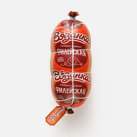 Изображение товара Варёная колбаса Вязанка, Филейская, Классическая, 450 г