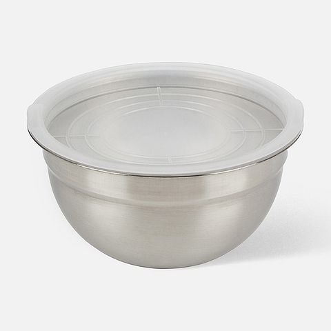 Изображение товара Миска Mallony Amarena, из нержавеющей стали, с пластиковой крышкой, 1,5 л