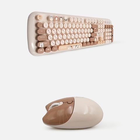 Изображение товара Игровой комплект клавиатура и мышь Mofii, бежевый