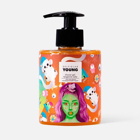 Изображение товара Гель для душа SelfieLab Young, Мандариновый пирог, 300 мл