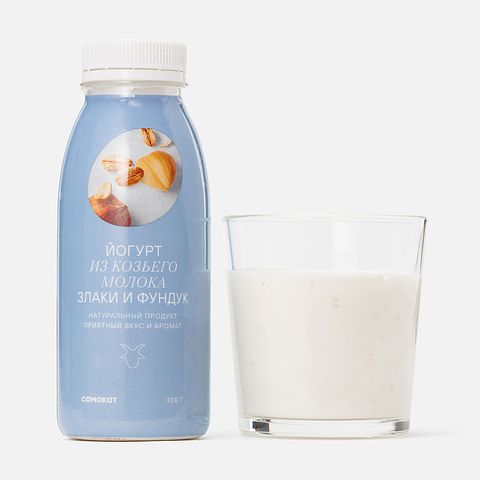 Изображение товара Питьевой йогурт Самокат, 3,2%, из козьего молока, злаки и фундук, 300 г