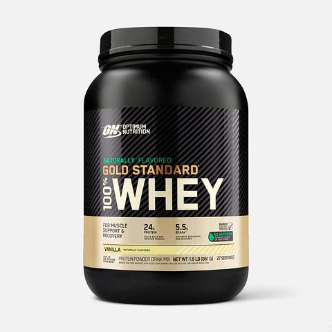 Изображение товара Протеин Optimum Nutrition, Naturally Flavored Gold Standard 100% Whey, 864 г, ваниль