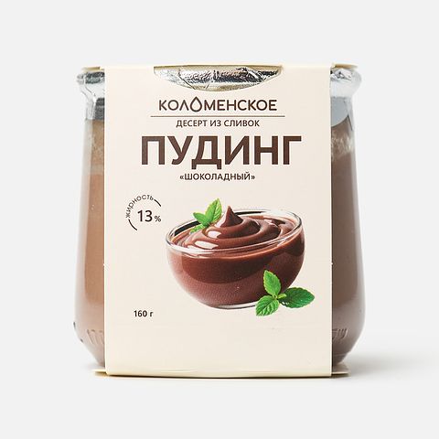 Изображение товара Пудинг Коломенское, 13%, шоколадный, 160 г