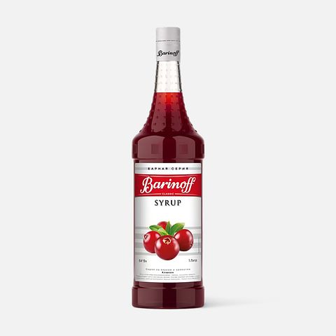 Изображение товара Сироп Barinoff для кофе, коктейлей и выпечки, Клюква, 1 л