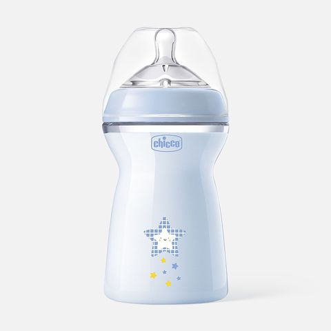 Изображение товара Бутылочка с соской Chicco, Natural Feeling, голубая, 330 мл