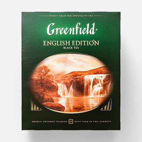 Изображение товара Чёрный чай Greenfield, English Edition, в пакетиках, 100 шт.