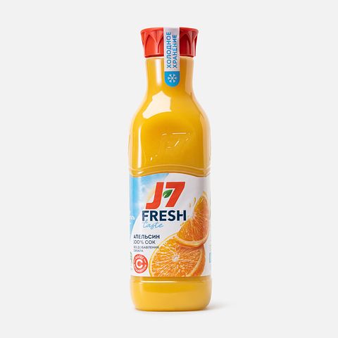 Изображение товара Апельсиновый сок J7 Fresh Taste, с мякотью, 0,85 л