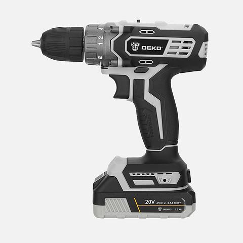 Изображение товара Дрель-шуруповёрт Deko DKCD20 Black Edition Set 3 аккумуляторный, в кейсе