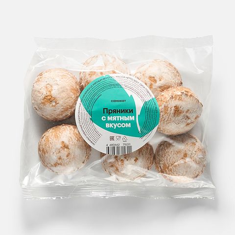 Изображение товара Мятные пряники Самокат, заварные, 300 г