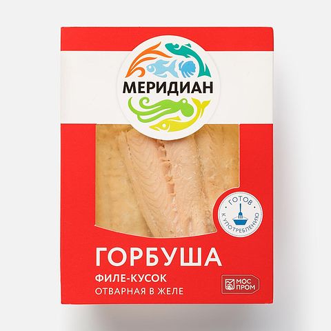 Изображение товара Филе горбуши Меридиан, отварное, в желе, 200 г