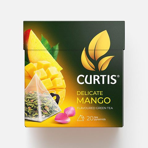 Изображение товара Зелёный чай Curtis, Delicate Mango, в пирамидках, 20 шт.