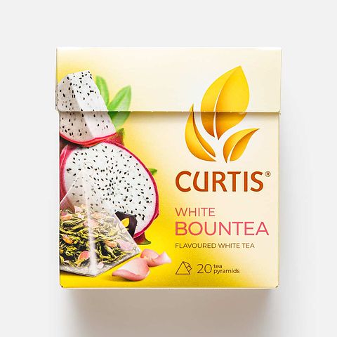 Изображение товара Белый чай Curtis, White Bountea, питахайя и яблоко, с лепестками роз, в пакетиках, 20 шт.