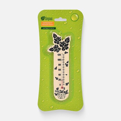 Изображение товара Термометр Банные штучки Веник 17,5x4x1 см, 1 шт.
