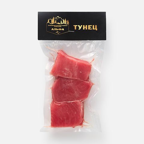 Изображение товара Филе тунца Альфа, кусок, без кожи, заморозка, 300 г