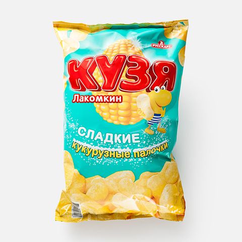 Изображение товара Кукурузные палочки Кузя Лакомкин, с сахарной пудрой, 140 г