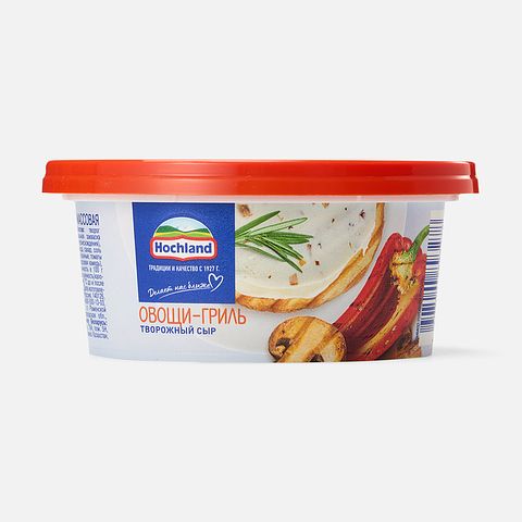 Изображение товара Творожный сыр Hochland, овощи гриль, 60%, 140 г
