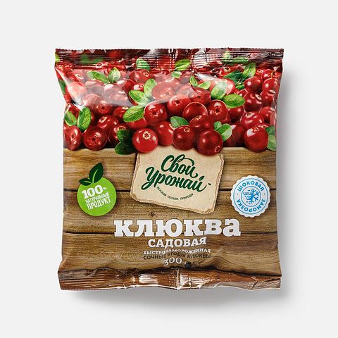 Изображение товара Клюква Свой урожай, заморозка, 300 г
