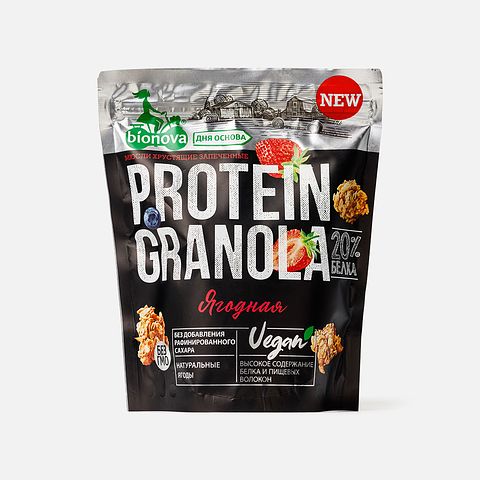 Изображение товара Протеиновая гранола Bionova, ягодная, 280 г