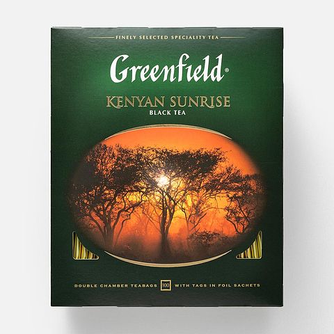 Изображение товара Чёрный чай Greenfield, Kenyan Sunrise, в пакетиках, 100 шт.