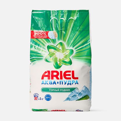 Изображение товара Стиральный порошок Ariel, Горный родник, 3 кг