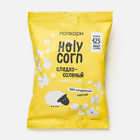 Изображение товара Попкорн Holy Corn, сладко-солёный, 30 г