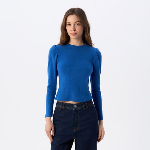 Изображение товара Женская блуза Chezalou, синяя, S