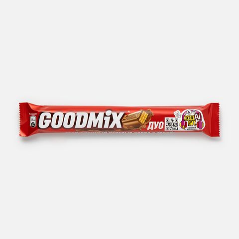 Изображение товара Молочный шоколадный батончик Goodmix , с хрустящей вафлей, 40 г