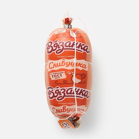 Изображение товара Варёная колбаса Вязанка, Сливушка, 375 г
