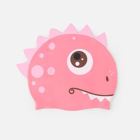 Изображение товара Из Китая: Шапочка для плавания Mystyle для детей, динозаврик, розовый, 1 шт.