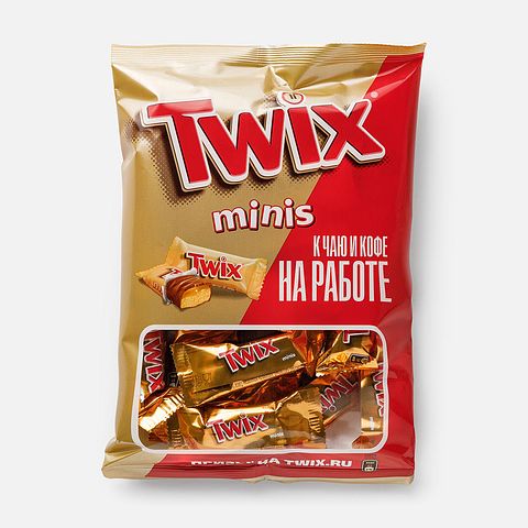 Изображение товара Шоколадные батончики Twix, Minis, 184 г