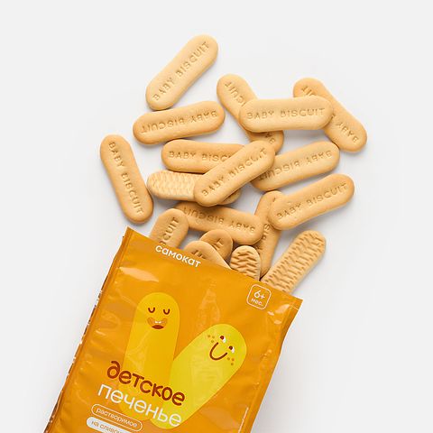 Изображение товара Печенье Самокат, детское, растворимое, на сливочном масле, с 6 месяцев, 150 г