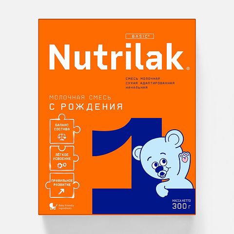 Изображение товара Сухая смесь Nutrilak 1, молочная, адаптированная, с рождения, 300 г