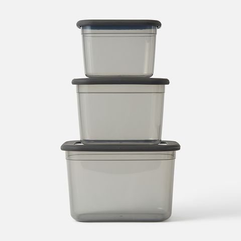 Изображение товара Ёмкости для продуктов Idea Респект, 800 мл, 1,3 л, 2,3 л, графитовый