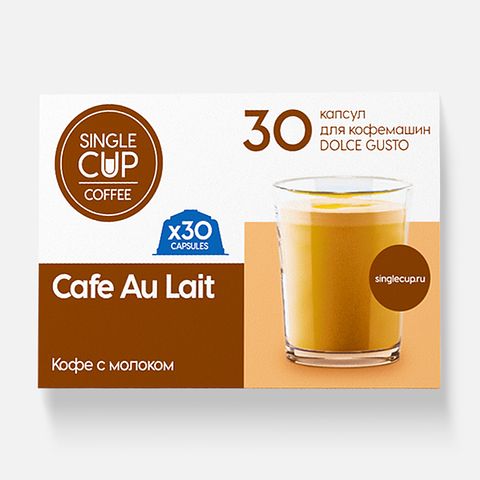 Изображение товара Капсулы Single Cup Coffee Dolce Gusto Café au lait, 30 шт.