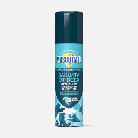 Изображение товара Аэрозоль от насекомых Mosquitall Профессиональная защита, 150 мл