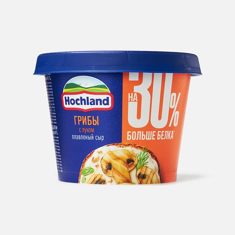 Изображение товара Плавленый сыр Hochland, грибы с луком, 230 г